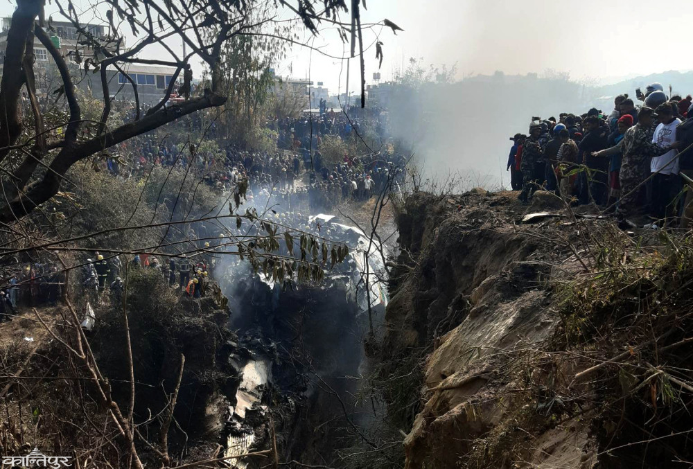 Yeti Airlines plane crash in Pokhara